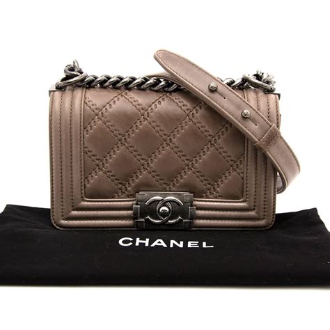 chanel boy taupe|chanel bag.